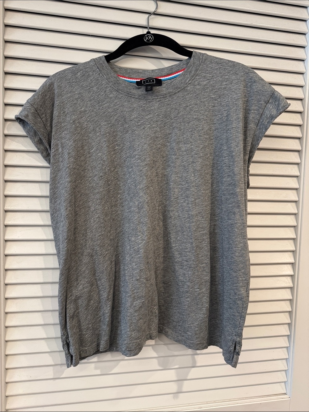 AYR Gray Muscle Tee with Rolled Sleeves